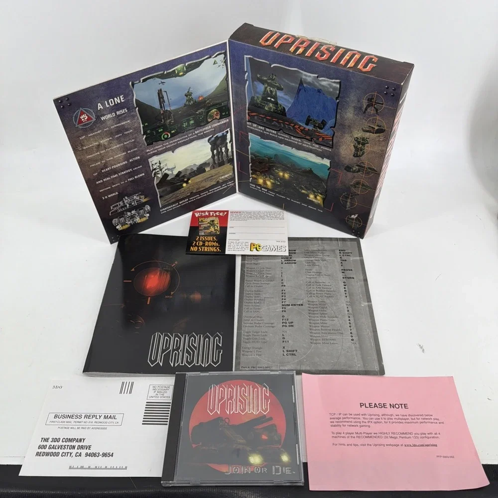 Uprising: Join or Die (PC, 1997) Vintage Big Box Computer Game